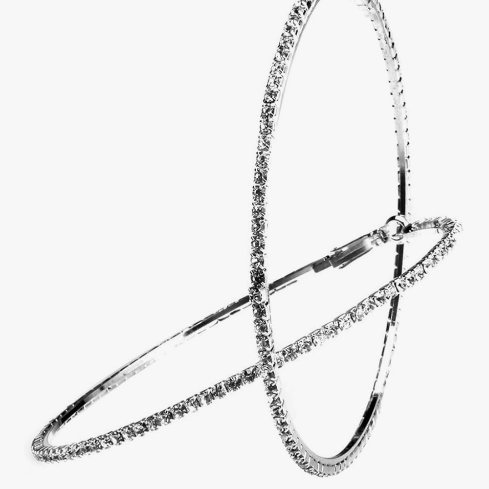 Elegant Silver Hoop Earrings